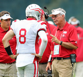 football coach and player