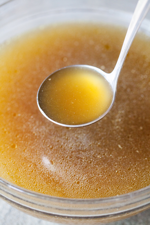 homemade chicken stock